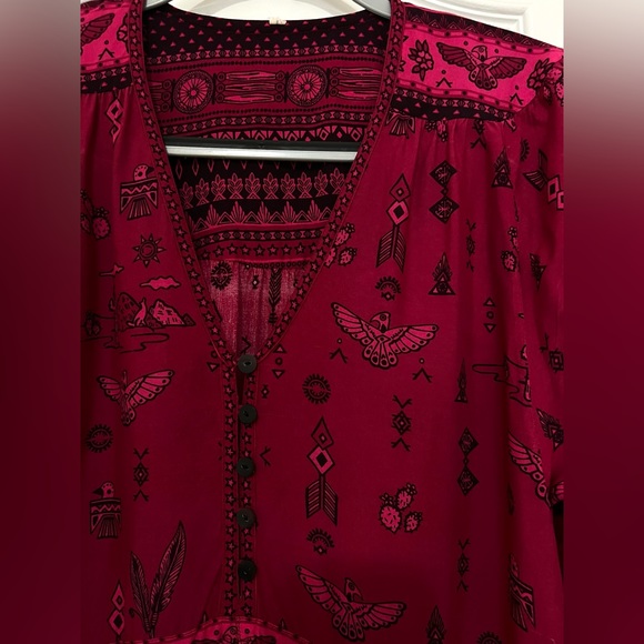 SPELL and the Gypsy Dress PHOENIX MAGENTA PLAY DRESS LONG SLEEVES MINI - Picture 3 of 15